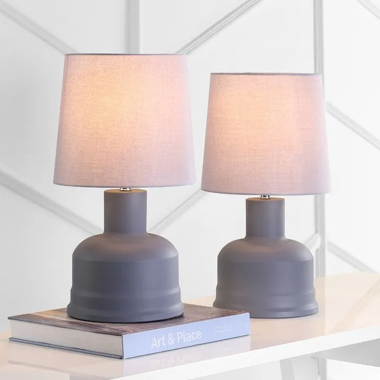 Dahlia Two-Light Table Lamps Set of 2 - Dark Gray