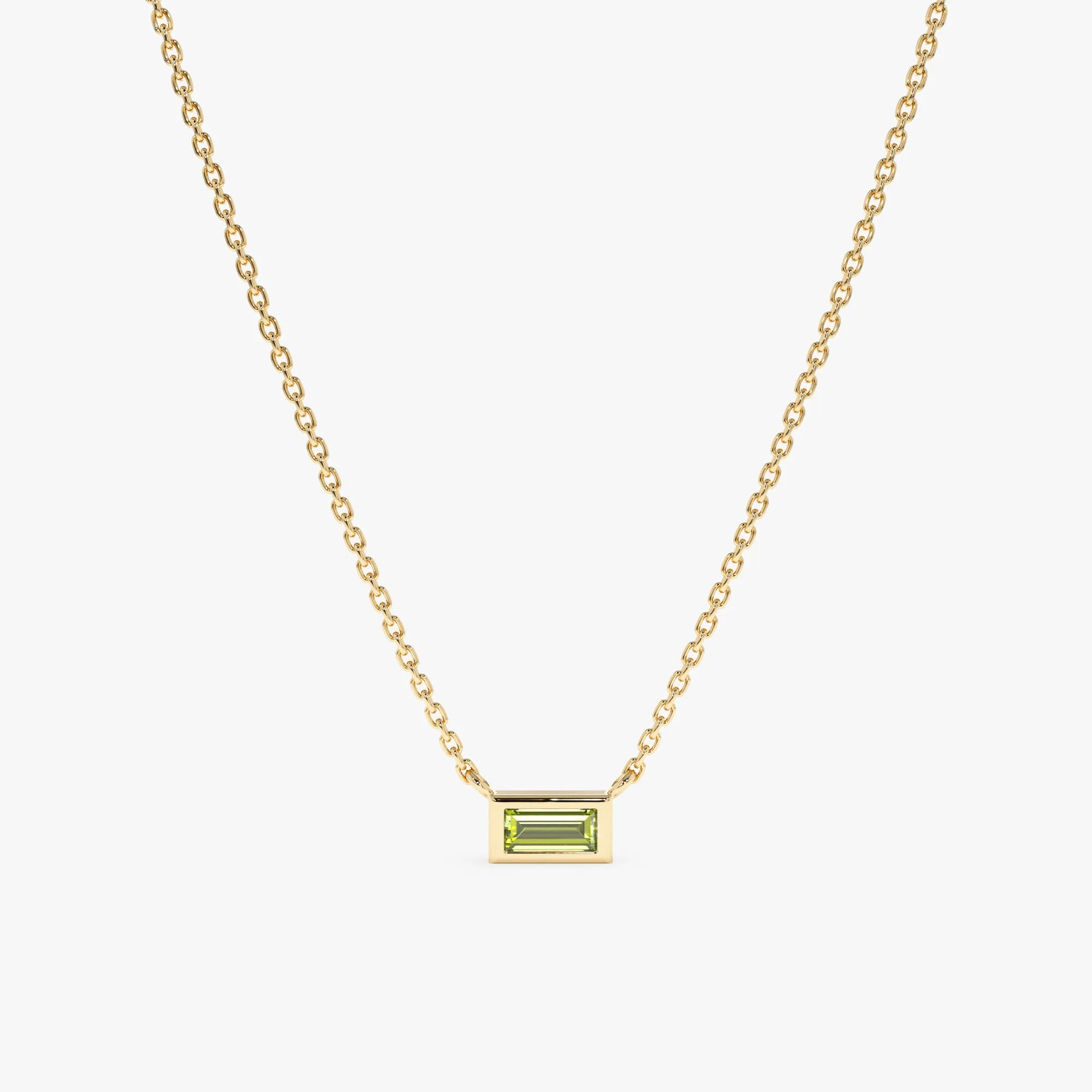 Dainty Peridot Necklace, Teresa