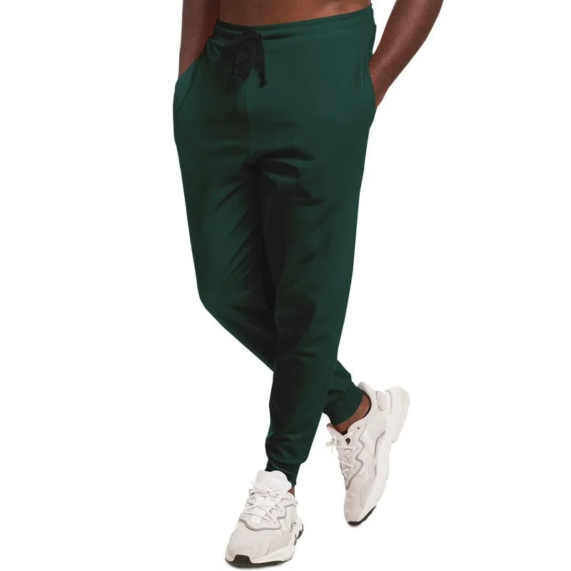 Dark Blue Cool Green Joggers | Unisex | with PLUS sizes | Dark Pure Blue Cool Green | C100M0Y50K80