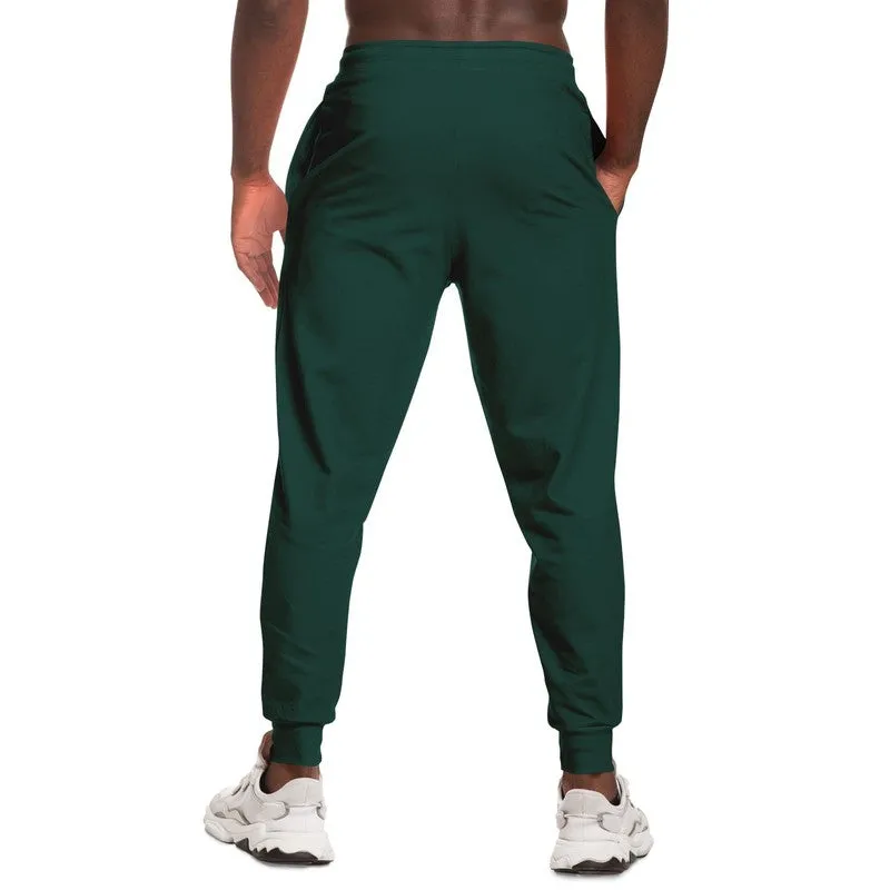 Dark Blue Cool Green Joggers | Unisex | with PLUS sizes | Dark Pure Blue Cool Green | C100M0Y50K80