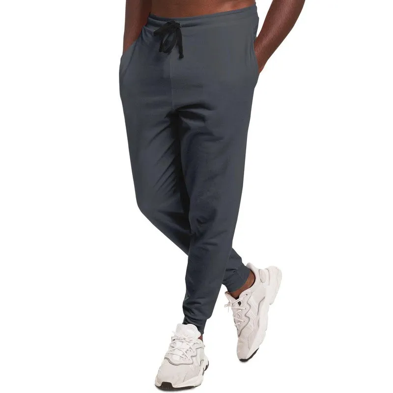 Dark Blue Gray Joggers | Unisex | with PLUS sizes | Dark Pale Blue Gray | C10M10Y0K80