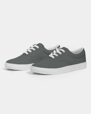 Dark Green Gray Men's Canvas Sneakers | Men's | Dark Pale Green Gray | C10M0Y10K80