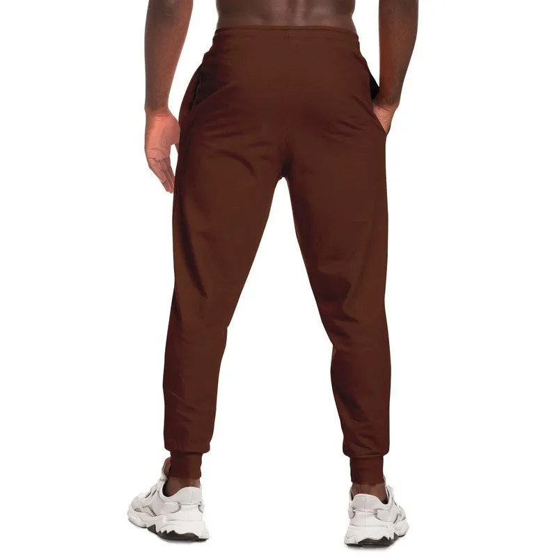 Dark Red Brown Joggers | Unisex | with PLUS sizes | Dark Pastel Red Brown | C0M60Y60K80