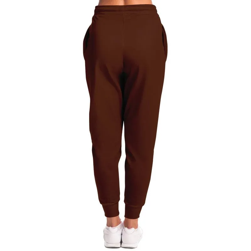 Dark Red Brown Joggers | Unisex | with PLUS sizes | Dark Pastel Red Brown | C0M60Y60K80