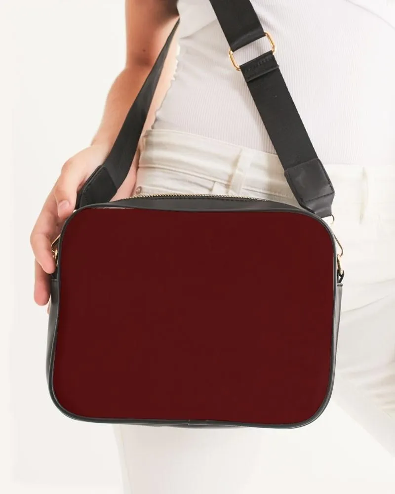 Dark Red Crossbody Bag | Dark Pure Red | C0M100Y100K80