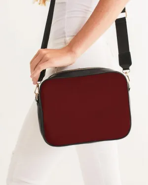 Dark Red Crossbody Bag | Dark Pure Red | C0M100Y100K80