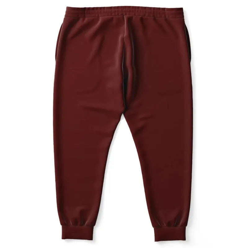 Dark Red Joggers | Unisex | with PLUS sizes | Dark Pure Red | C0M100Y100K80