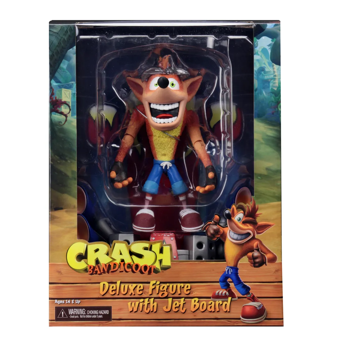 Deluxe Crash Bandicoot with Jet Board 7-Inch Scale Action Figure