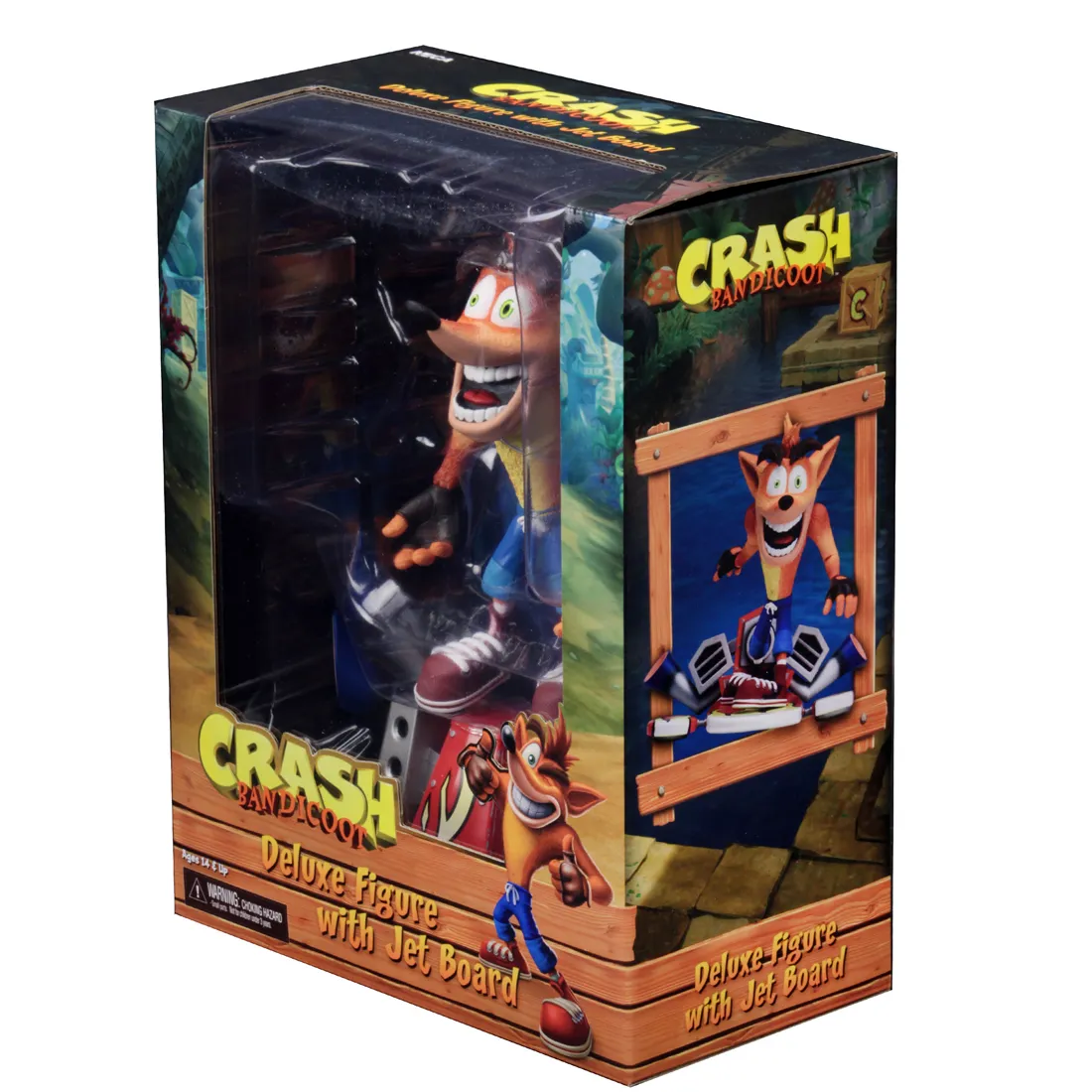 Deluxe Crash Bandicoot with Jet Board 7-Inch Scale Action Figure