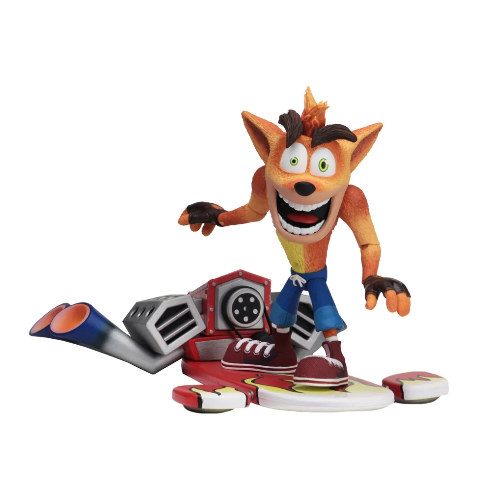 Deluxe Crash Bandicoot with Jet Board 7-Inch Scale Action Figure