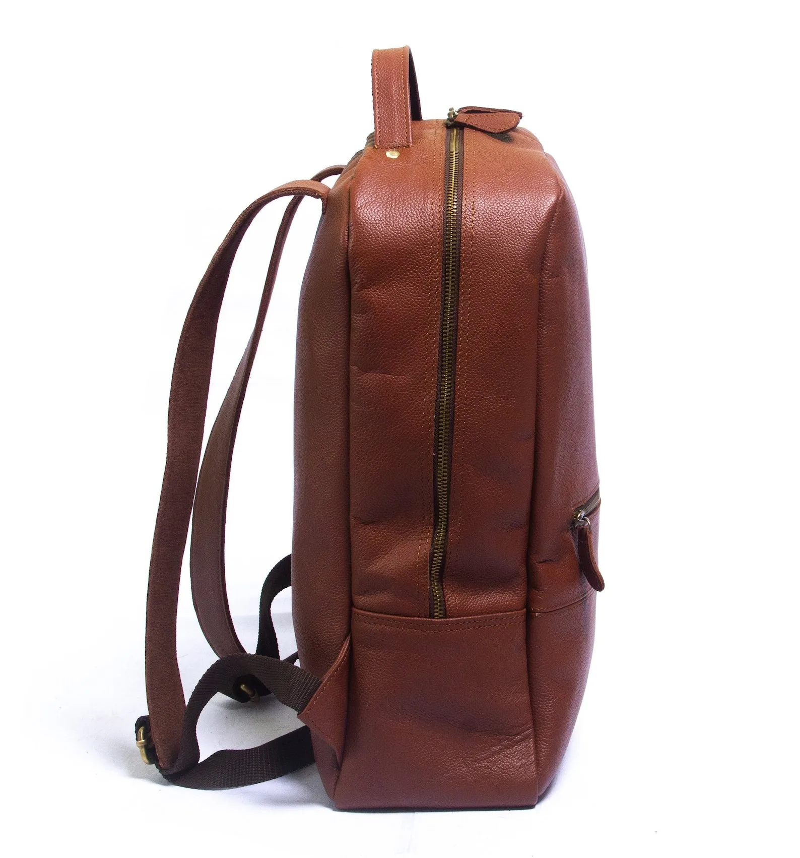 designer brown leather backpacks