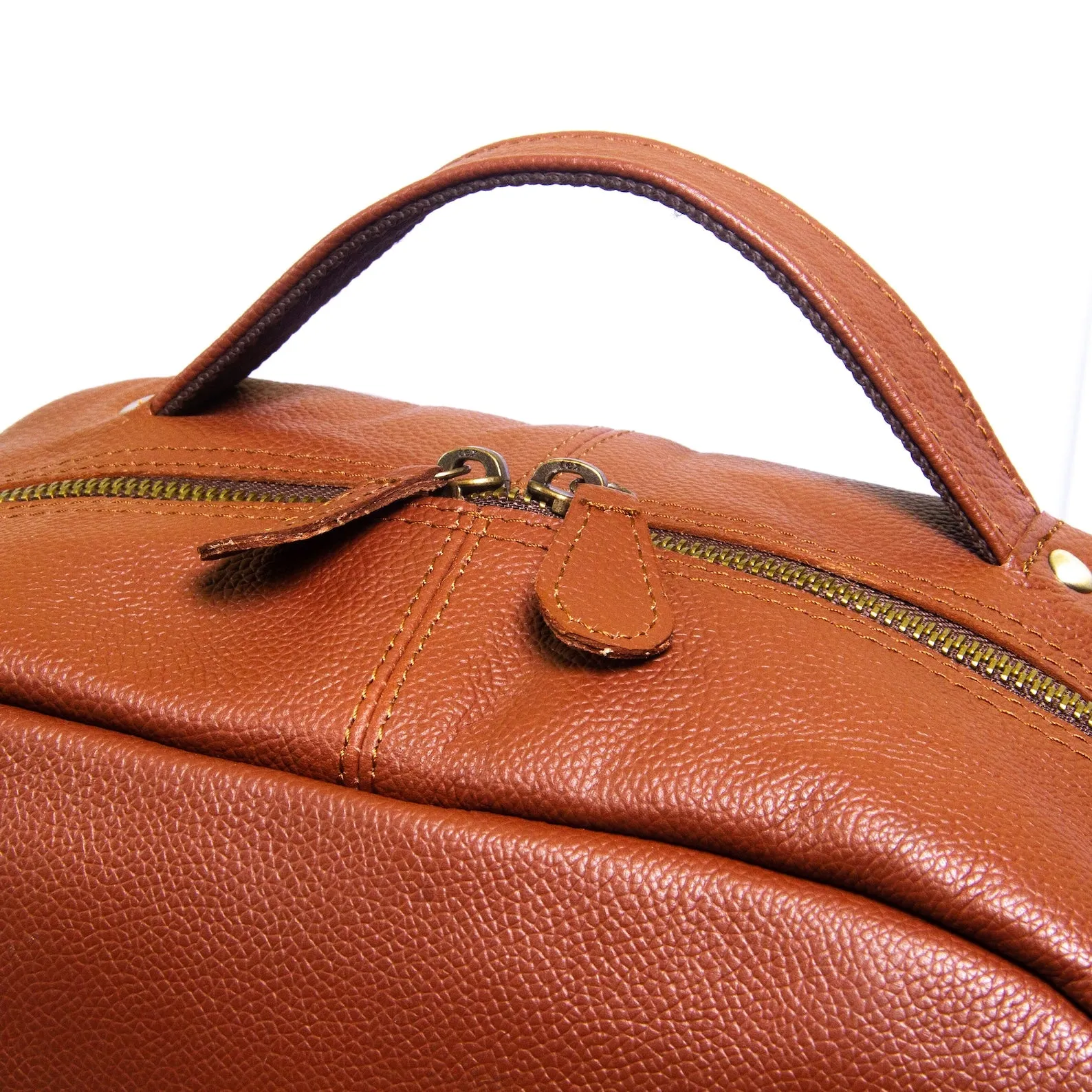 designer brown leather backpacks