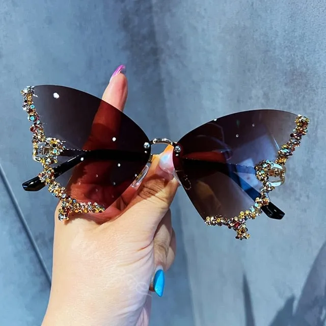 Diamond Butterfly Sunglasses