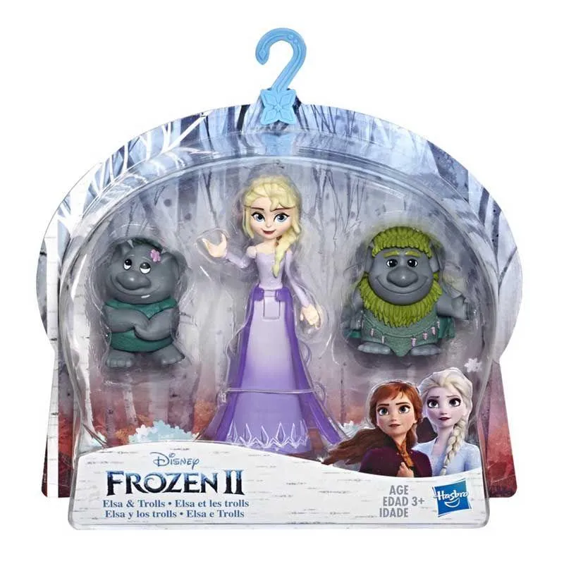 Disney Frozen Elsa Small Doll With Troll Figures Inspired by the Frozen 2 Movie