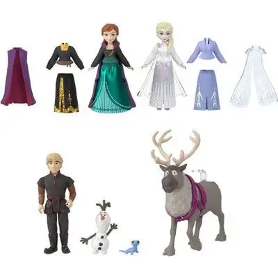 Disney Frozen Fashions & Friends Set with 3 Dolls, 4 Friend Figures and 4 Fashions