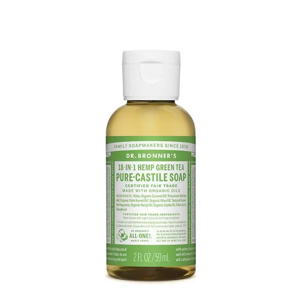 DR BRONNER'S Pure-Castile Green Tea Liquid Soap Hemp 18-in-1 59ml