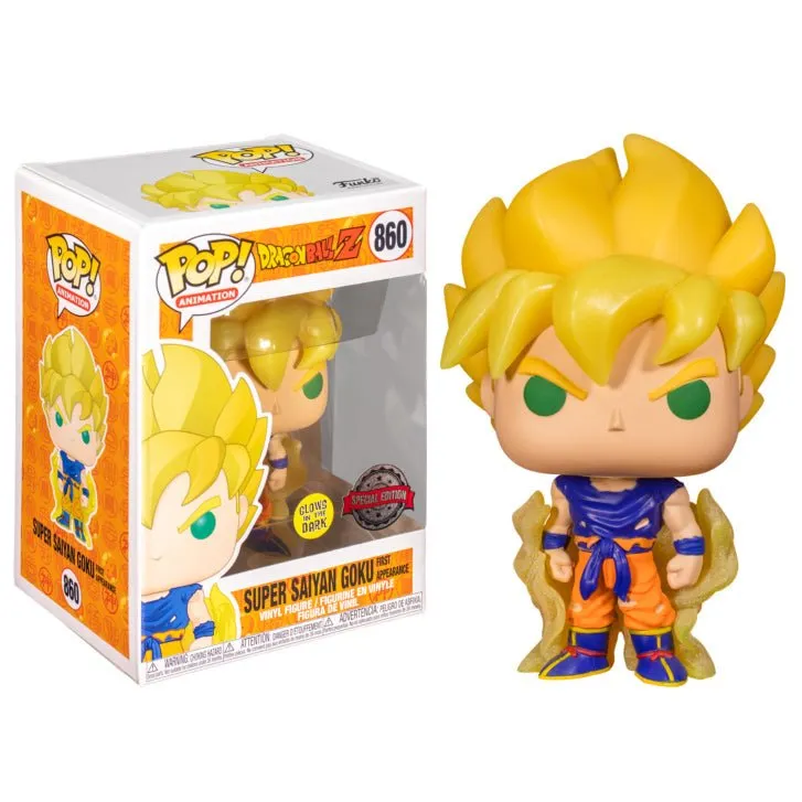 Dragon Ball Z Funko Pop! Vinyl Glow in The Dark Super Saiyan Goku (First Appearance)