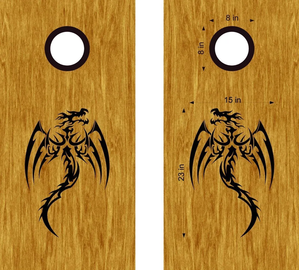 Dragon Cornhole Board Vinyl Decal Sticker DG25