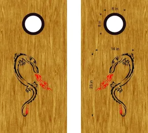 Dragon Cornhole Board Vinyl Decal Sticker DG30