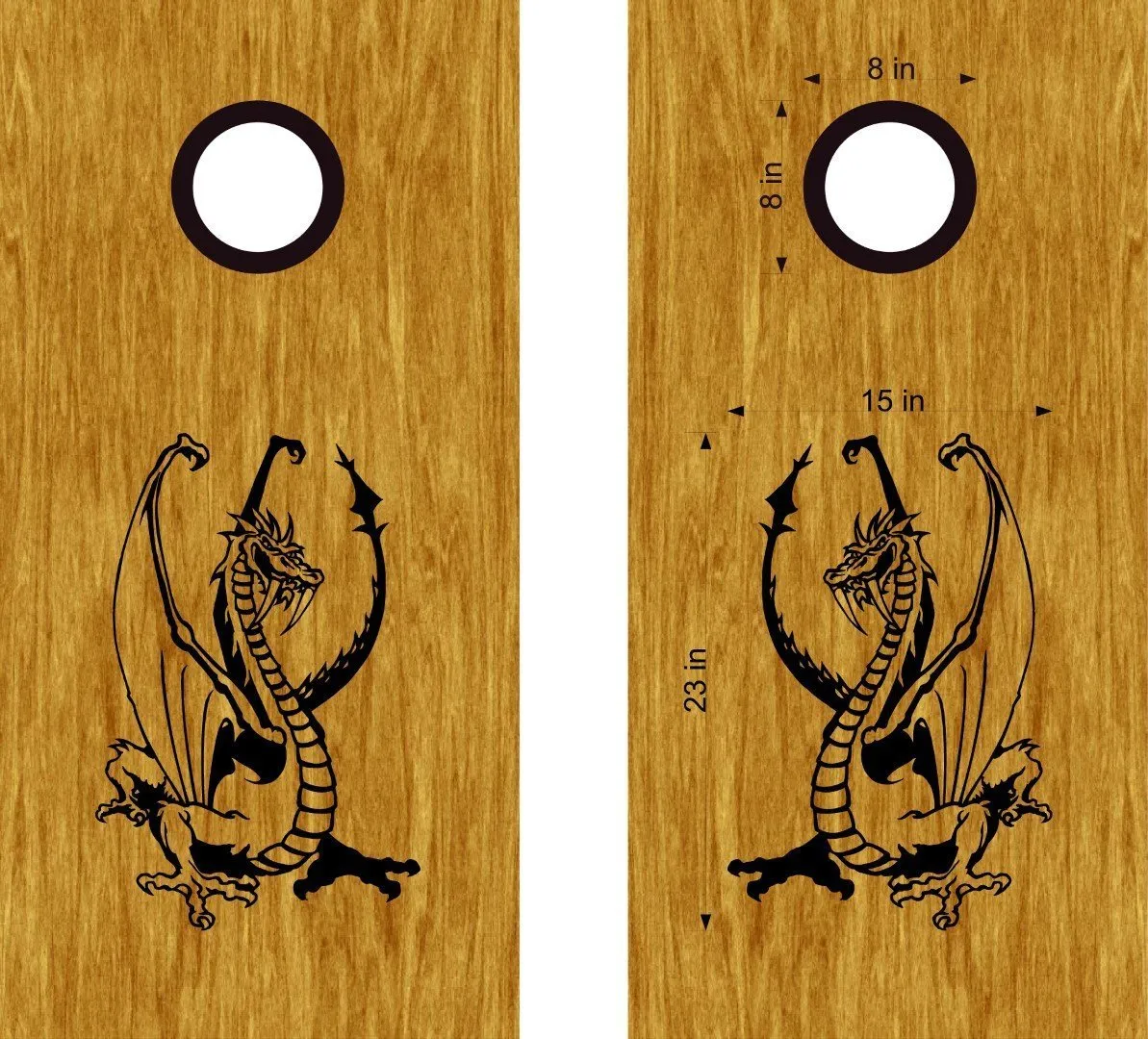 Dragon Cornhole Board Vinyl Decal Sticker DG43