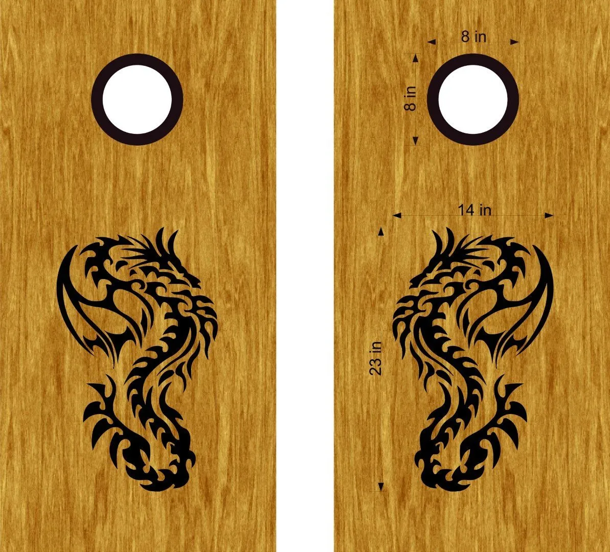 Dragon Cornhole Board Vinyl Decal Sticker DG45