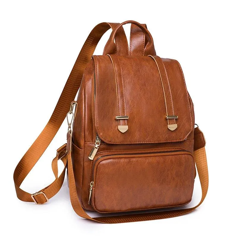 Durable and Stylish Vintage Leather Cool Backpack FN331