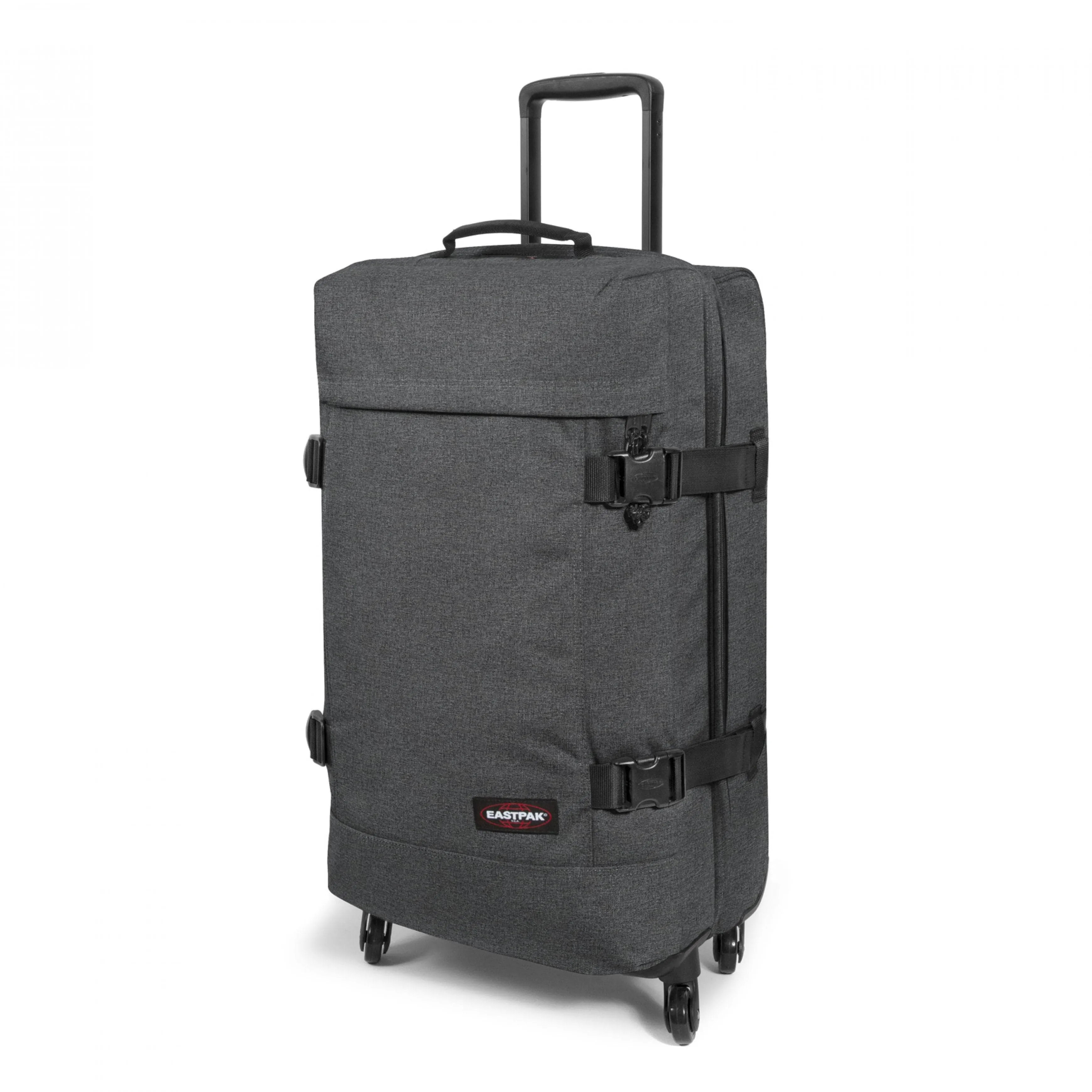 Eastpak Trans4 M Black Denim Four-Wheeled Medium Soft Luggage - EK00081L77H