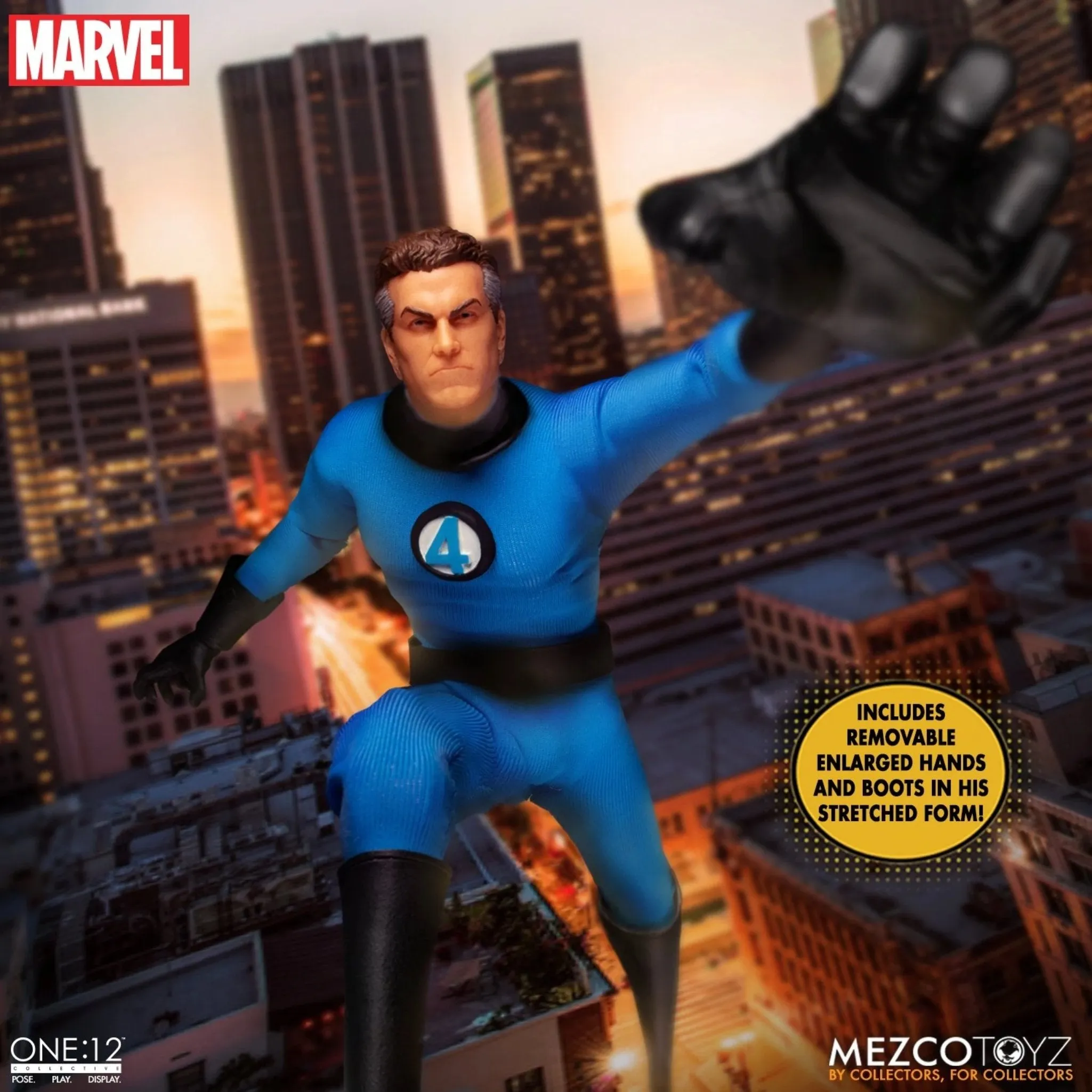 Fantastic Four Mezco One:12 Collective Deluxe Steel Boxed Set