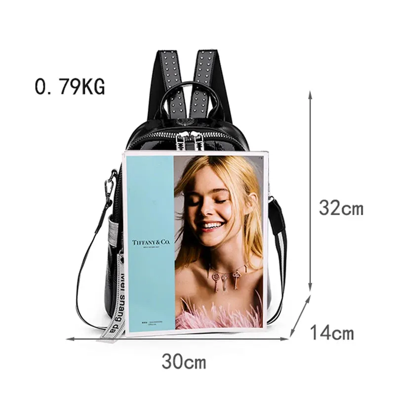 Fashion Designer PU Leather Backpack