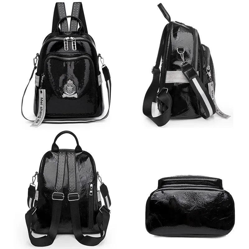 Fashion Designer PU Leather Backpack