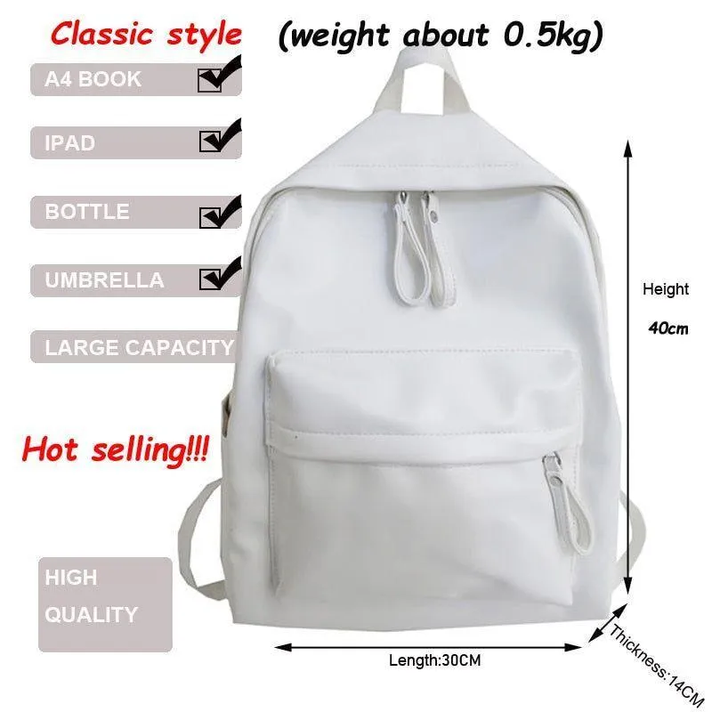 Fashion Leather Shoulder Bag - Cool Backpack QB333