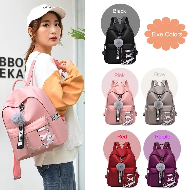 Fashionable Retro Female Waterproof Oxford Backpacks