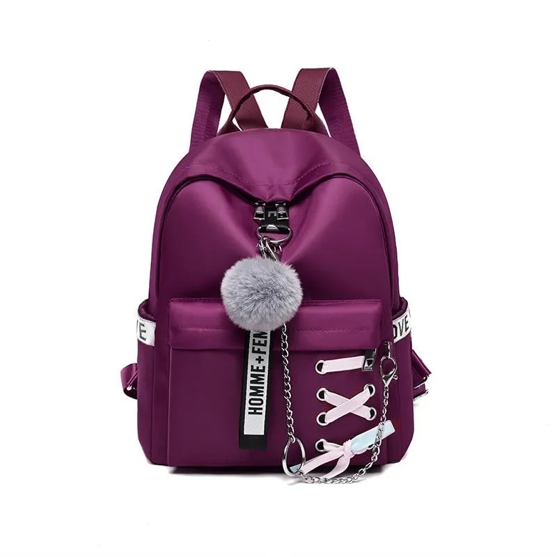 Fashionable Retro Female Waterproof Oxford Backpacks