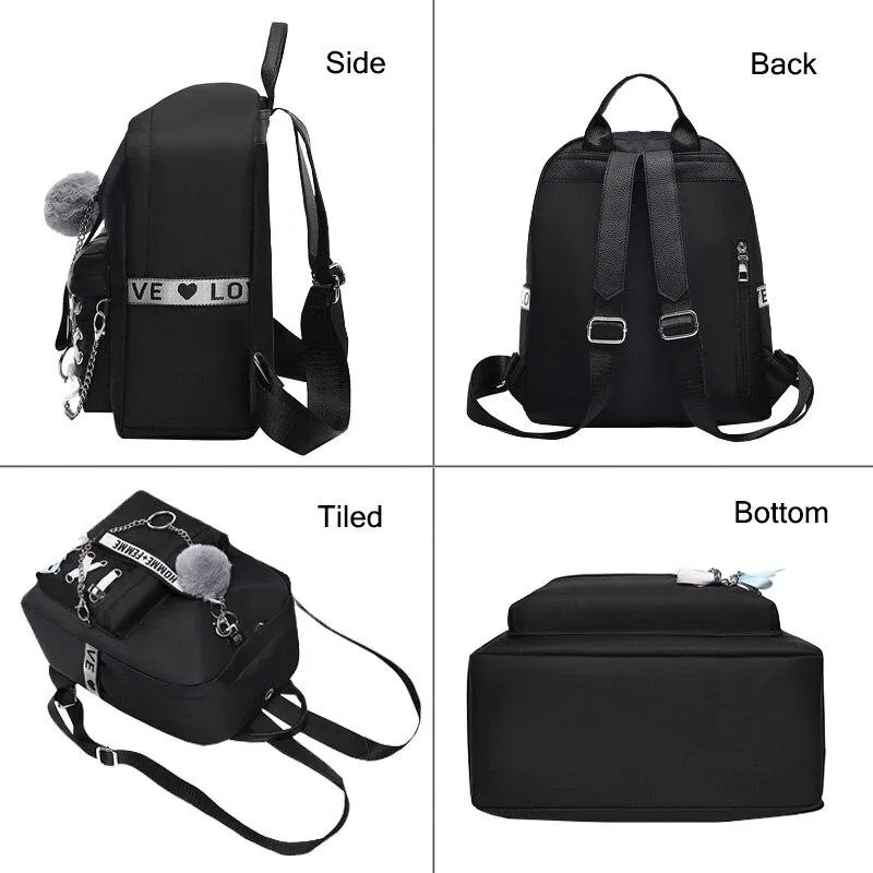 Fashionable Retro Female Waterproof Oxford Backpacks