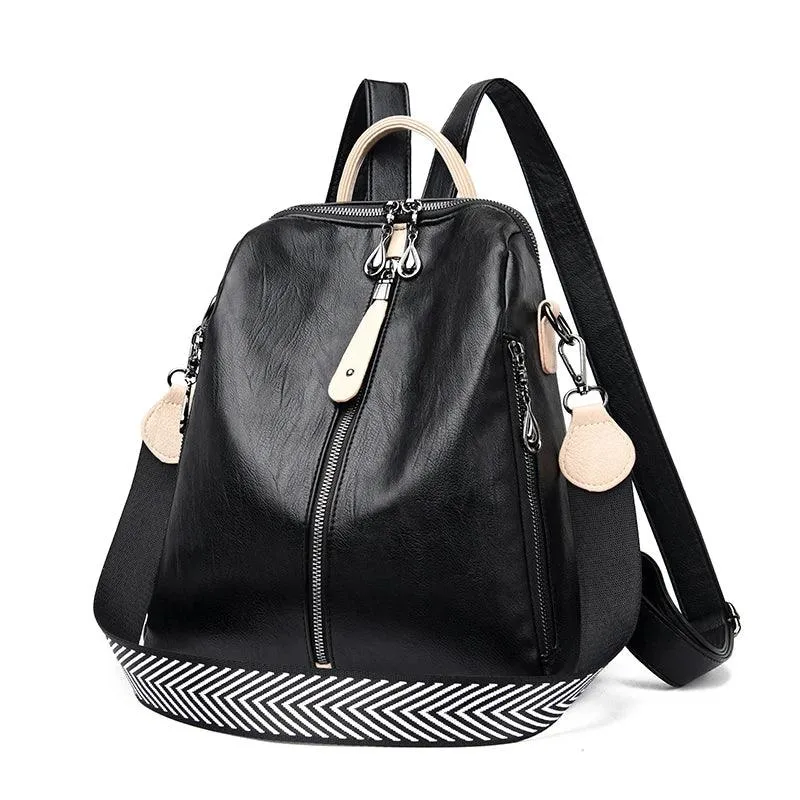 Fashionable Soft Leather Large Backpack