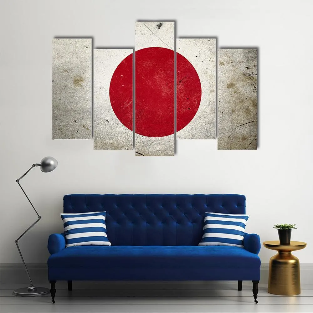 Flag Of Japan Canvas Wall Art