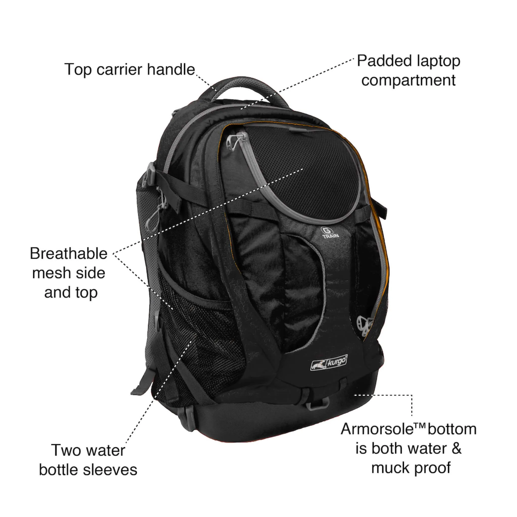 G-Train Dog Carrier Backpack - Black