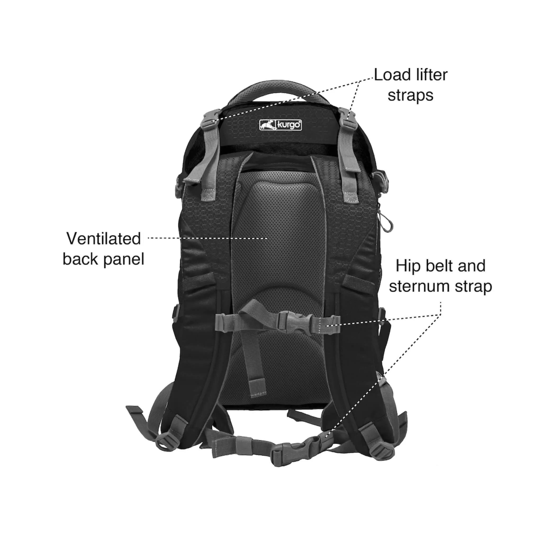 G-Train Dog Carrier Backpack - Black