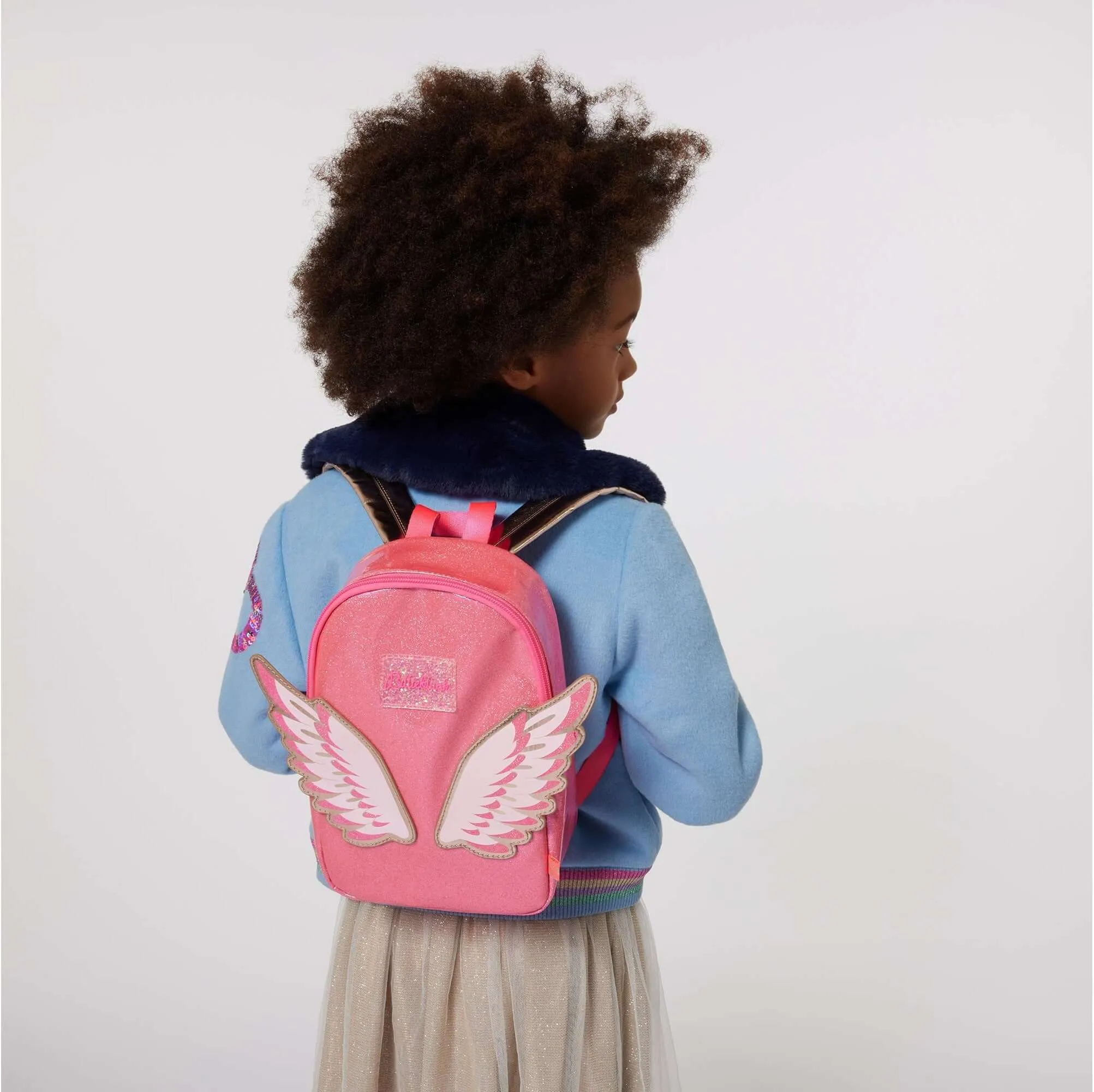 Girls Pink Wing Backpack