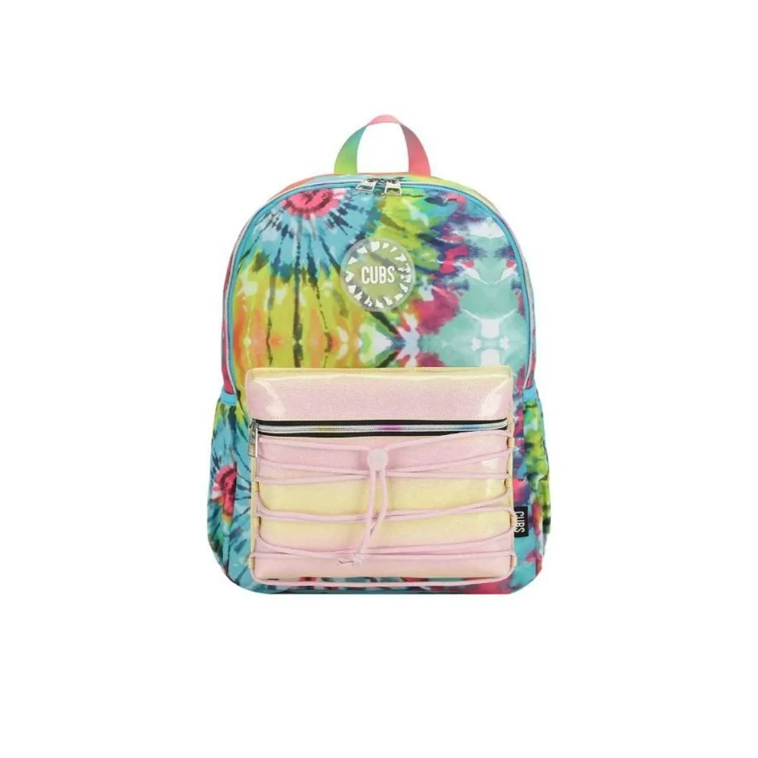 Green & Yellow Tie Dye Backpack