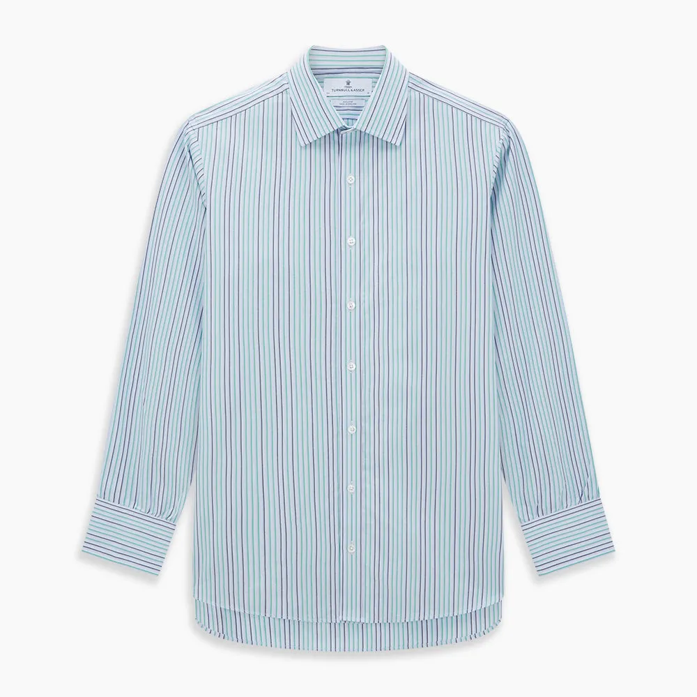 Green and Blue Shadow Pinstripe Mayfair Shirt