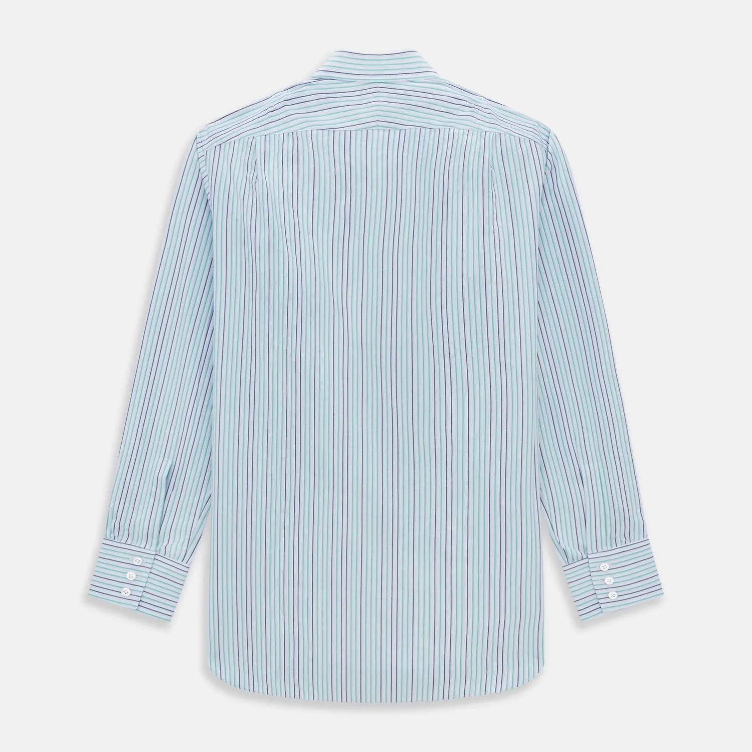 Green and Blue Shadow Pinstripe Mayfair Shirt