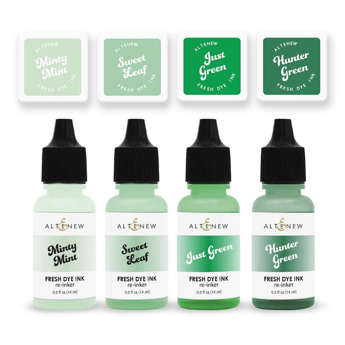 Green Meadows Fresh Dye Ink Mini Cube & Reinker Bundle