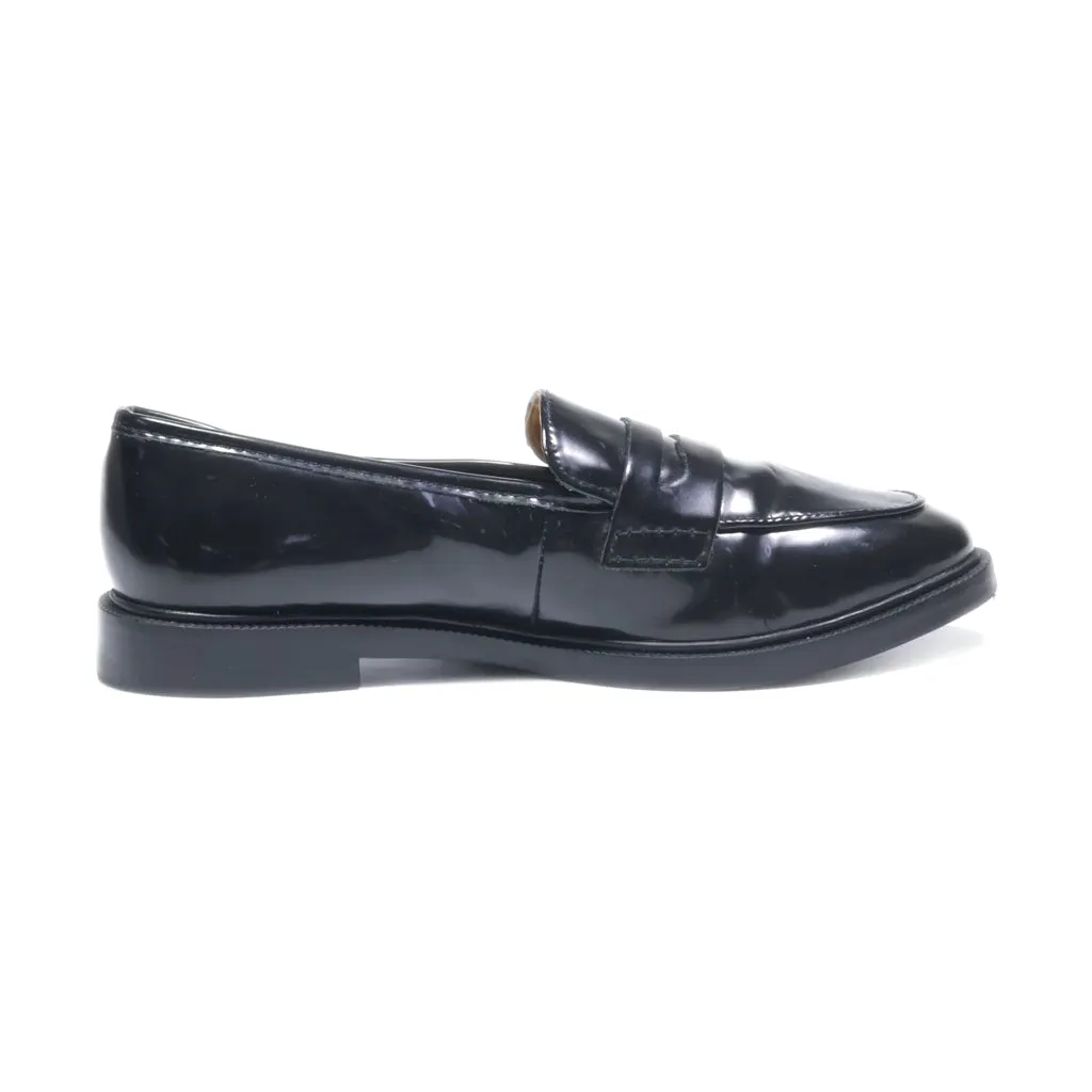 H&M Loafers Leather Black Colour For Women