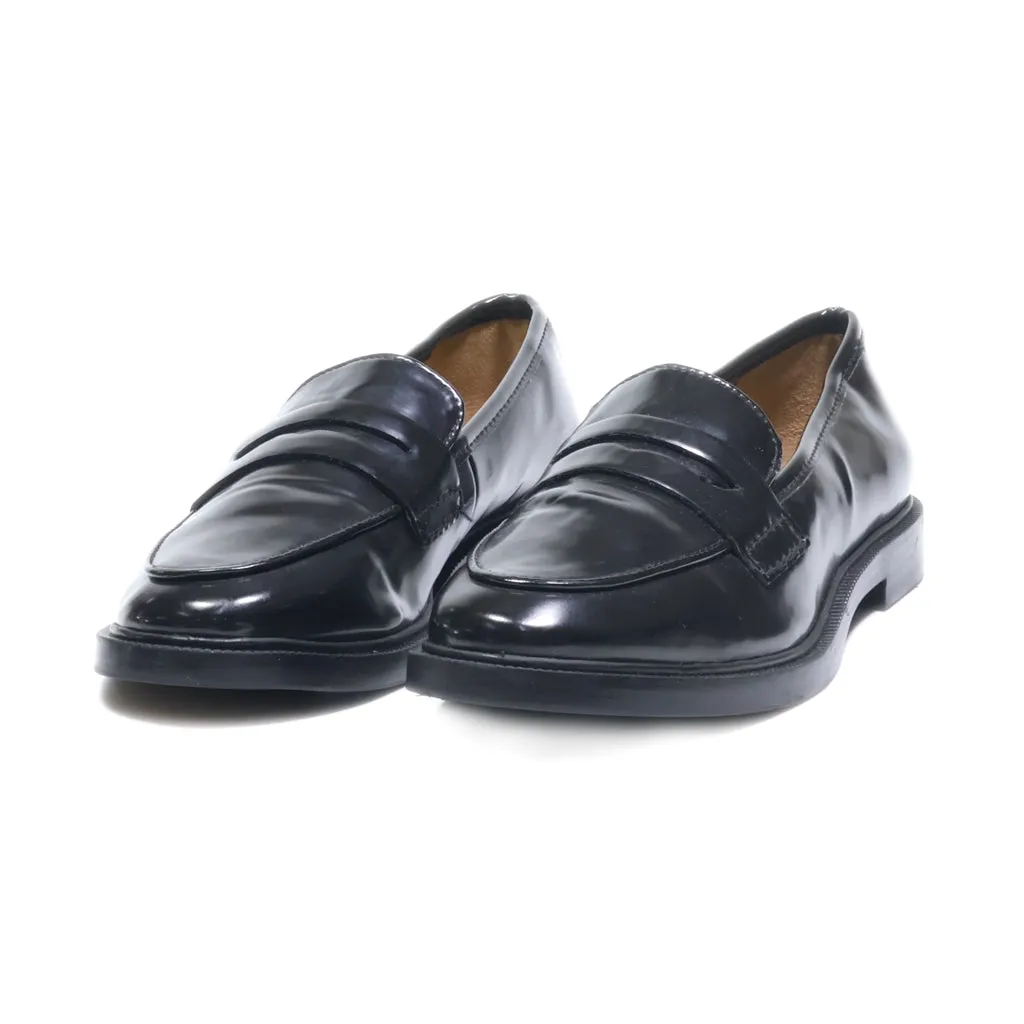 H&M Loafers Leather Black Colour For Women