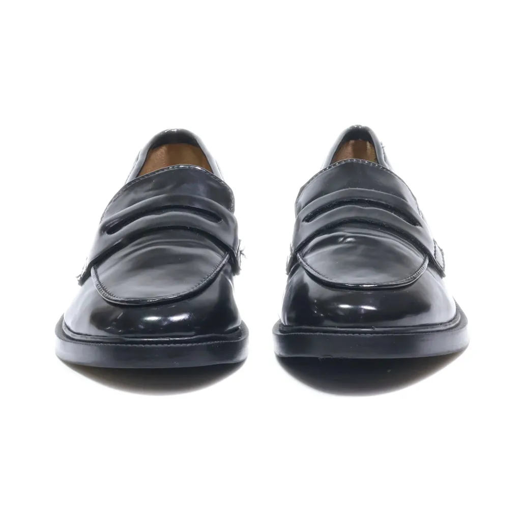 H&M Loafers Leather Black Colour For Women