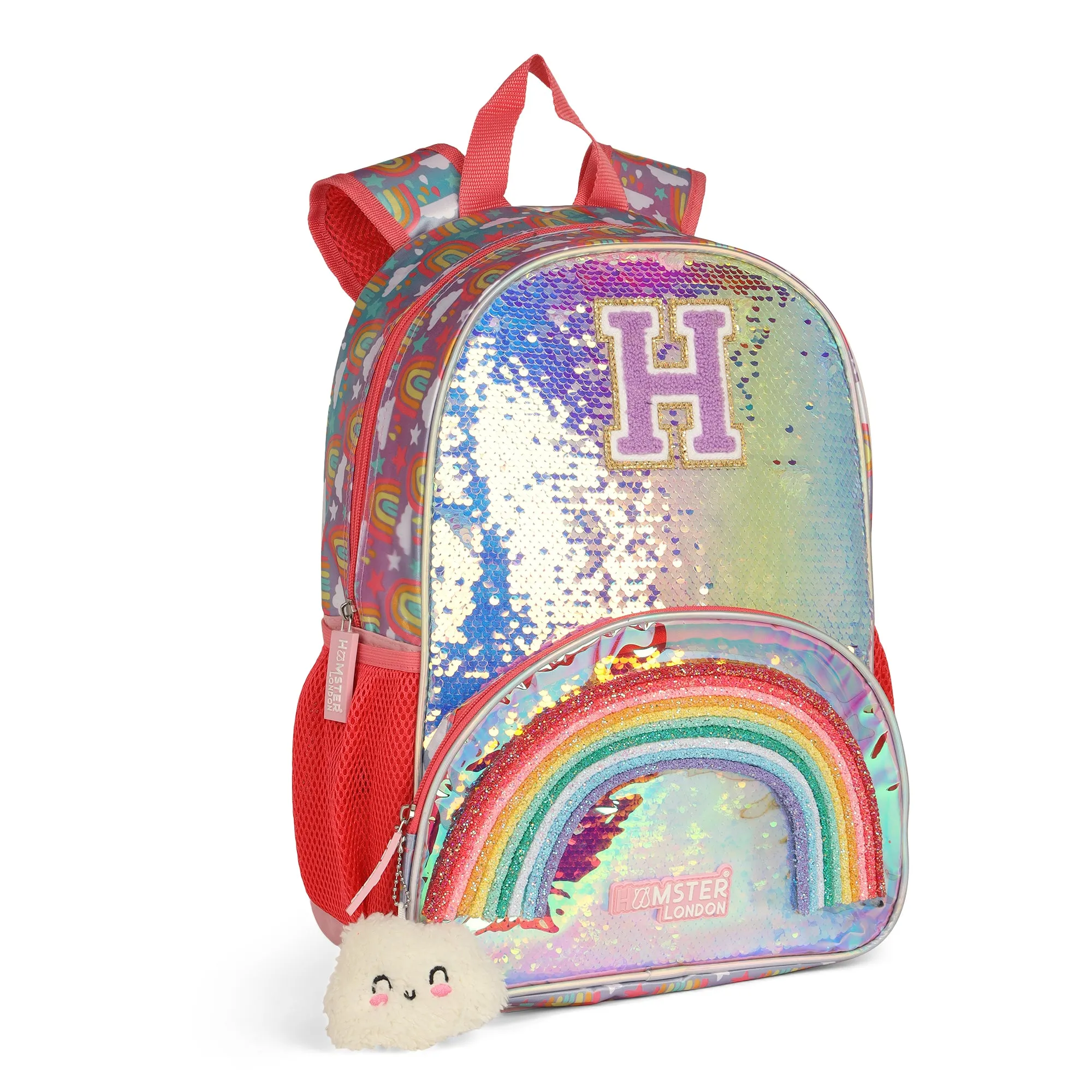 Hamster London Sparkle Party Rainbow Backpack