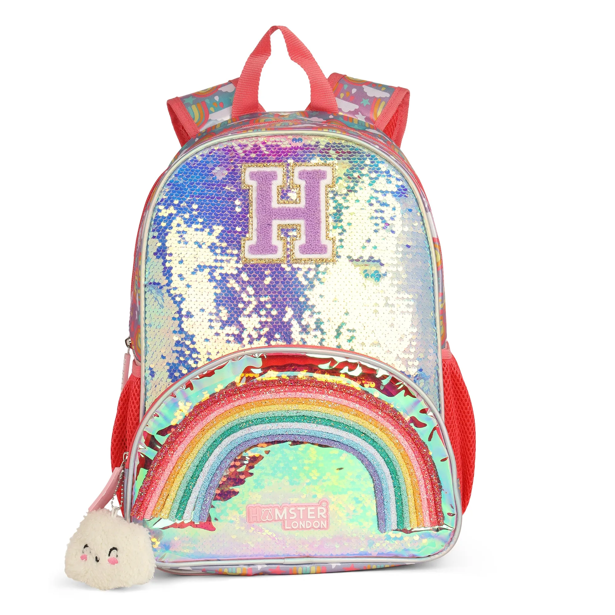 Hamster London Sparkle Party Rainbow Backpack