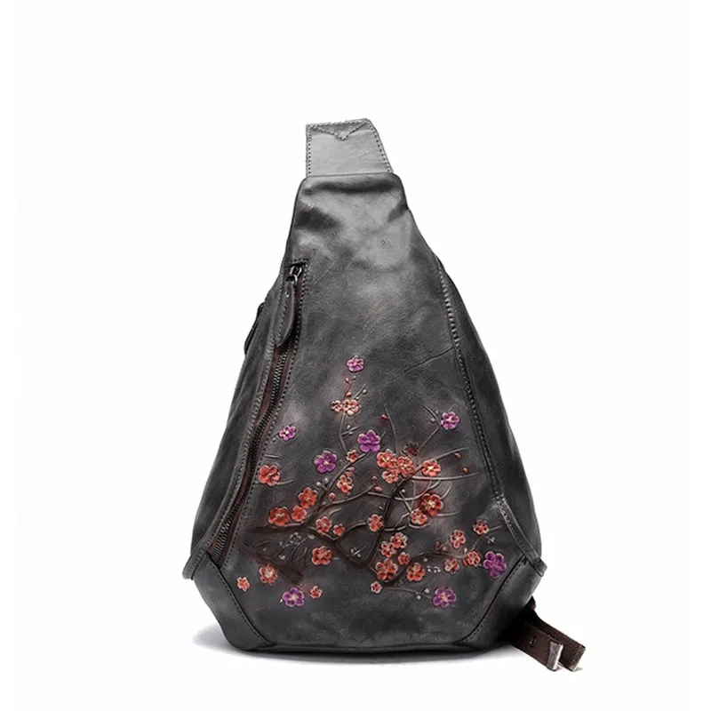 Handmade Ladies Genuine Leather Backpack Purse Small Rucksack Bag For Women