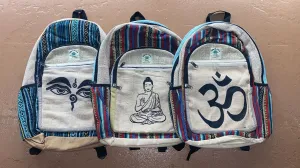 Hemp Backpack Painted Design (Assorted)